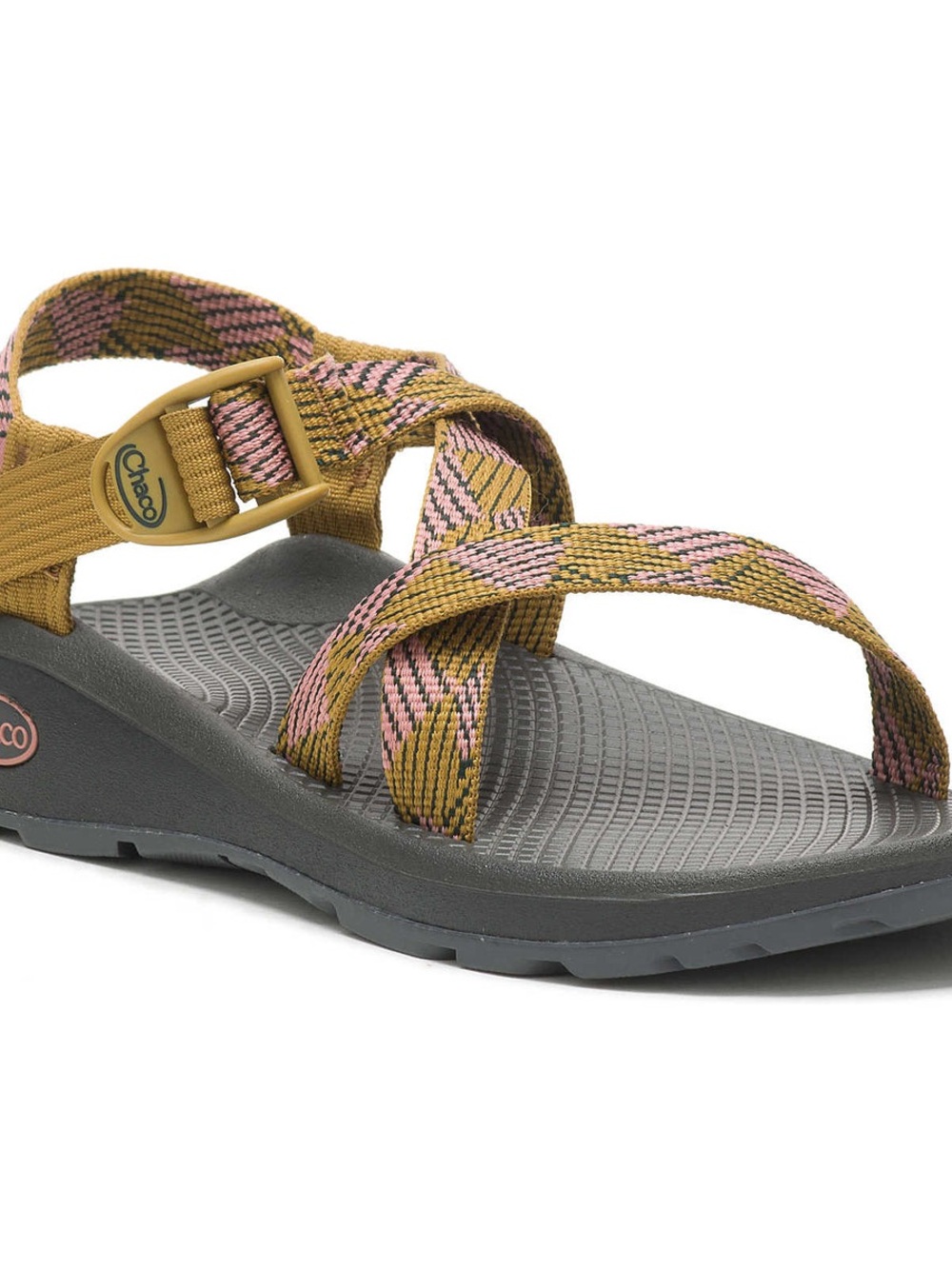 Chaco Women’s Strappy Sandal overhaul bronze Olive and Pink 11